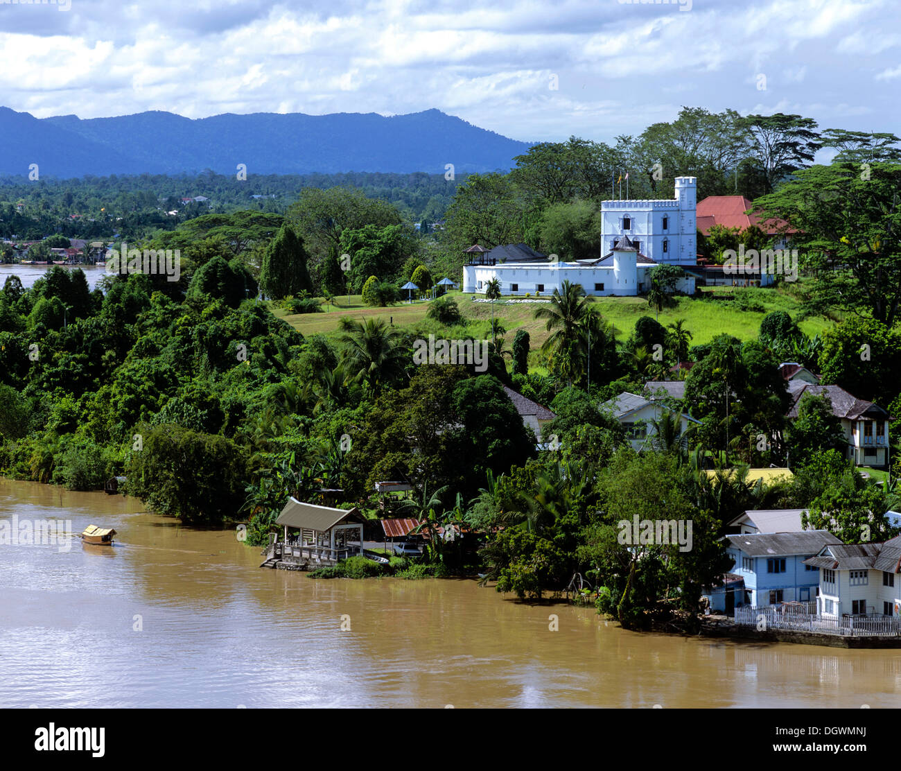 Fort Margherita, Sarawak River, Kuching, Sarawak, Borneo, Malaysia Stock Photo