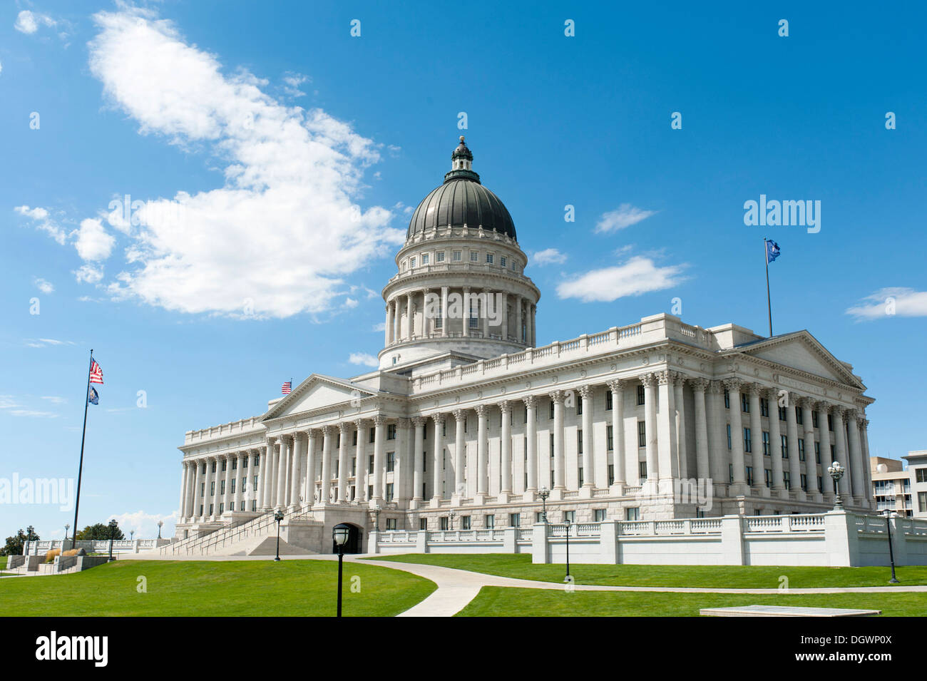 Capitol, Supreme Court and Parliament, Capitol Hill, Salt Lake City, Utah, Western United States, USA, United States of America Stock Photo