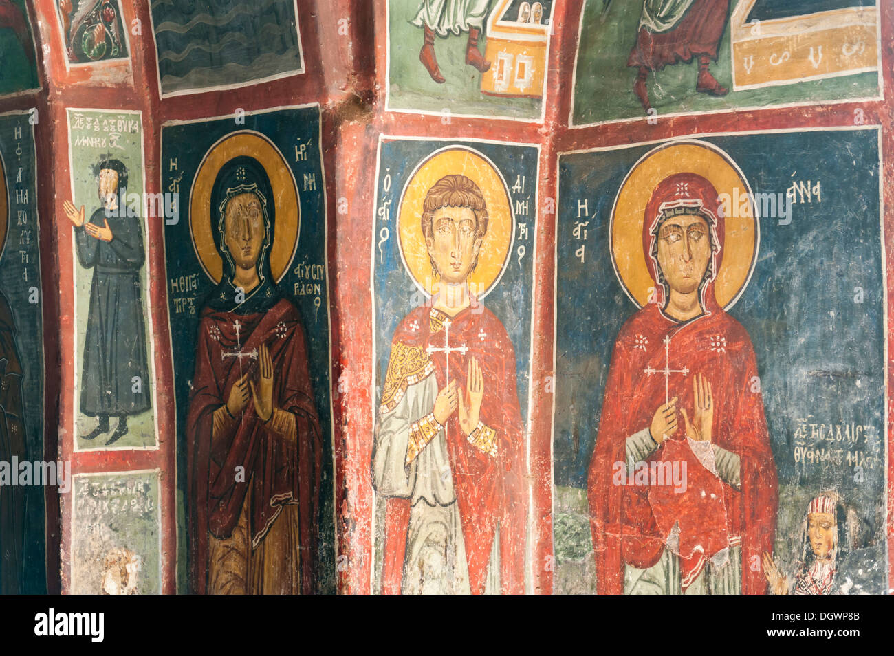 Mural Painting Fresco Holy Figures Barn Roof Church From The