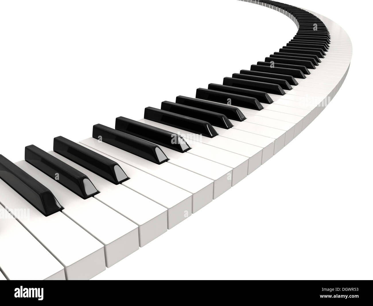 Piano keys (clipping path included Stock Photo - Alamy