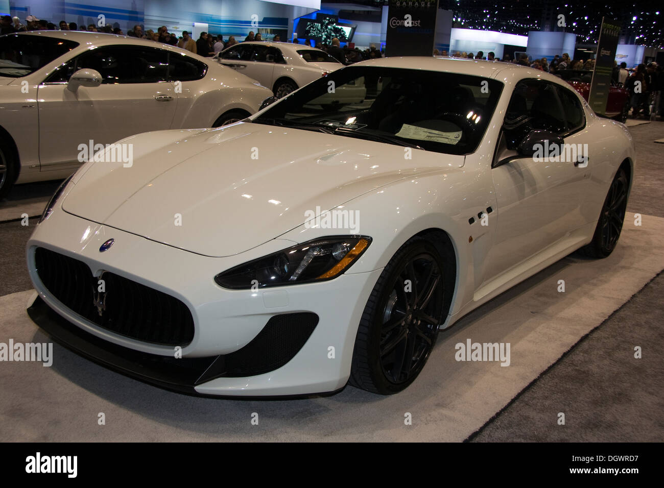 Maserati Grand Turismo MC. The 2013 Chicago Auto Show Stock Photo