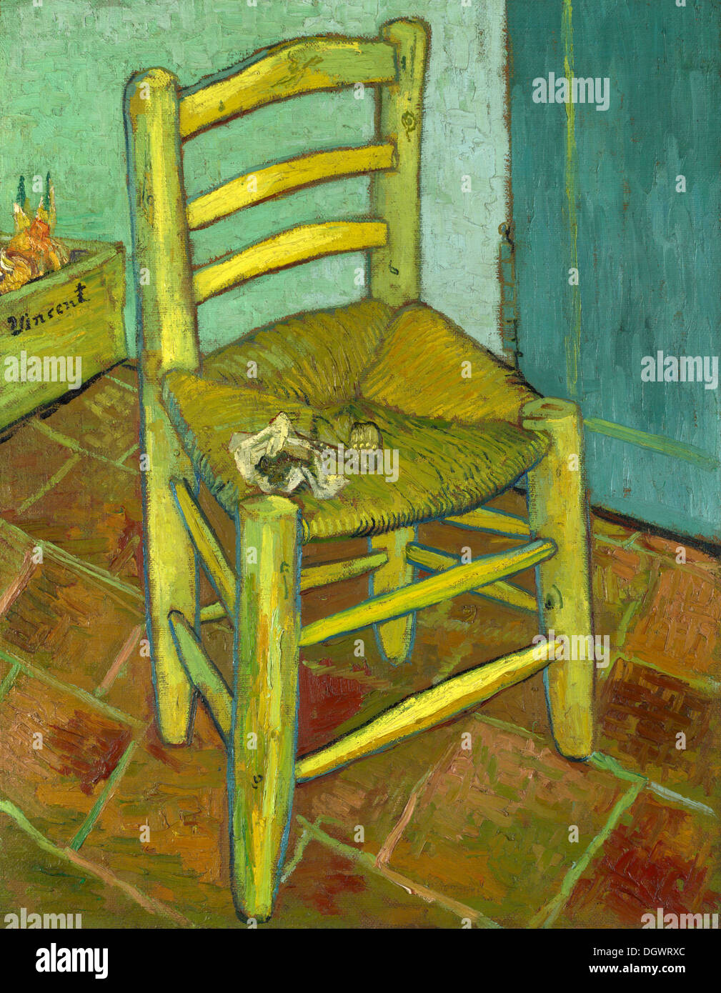 Van Gogh's Chair by Vincent van Gogh 1888 Stock Photo