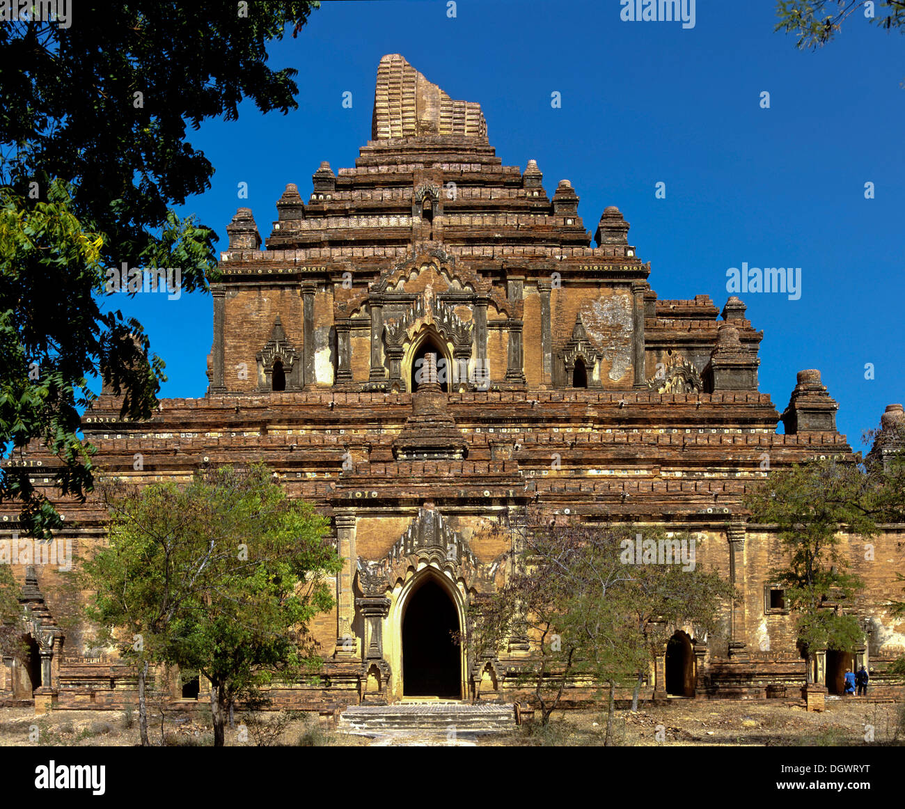 Sulamani Temple, field with Buddhist ruins, Ebene von Pagan, Bagan, Mandalay Division, Myanmar, Burma Stock Photo