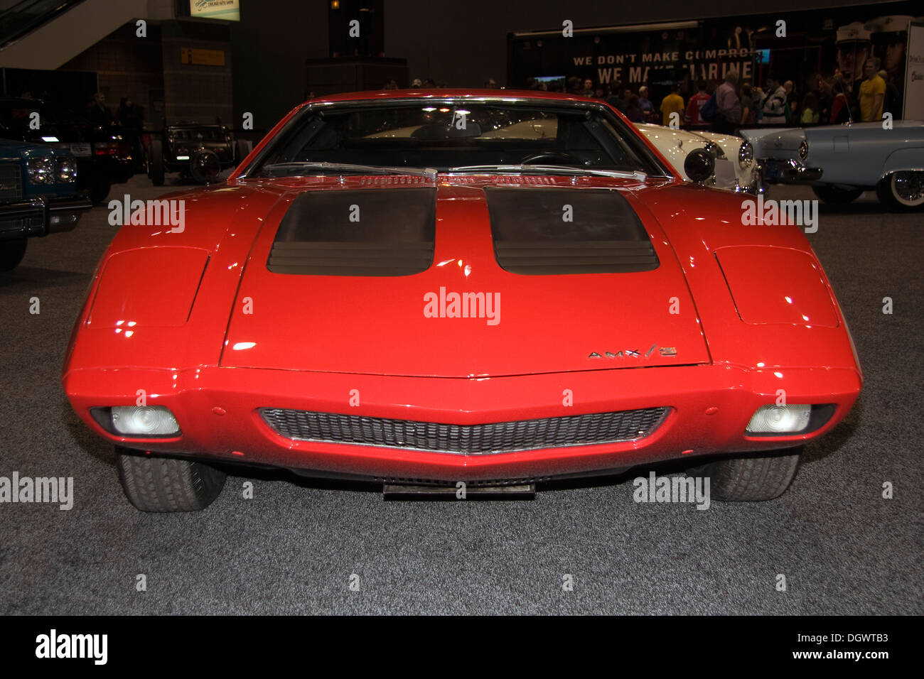 Rare AMC AMX/3 prototype car. The 2013 Chicago Auto Show Stock Photo