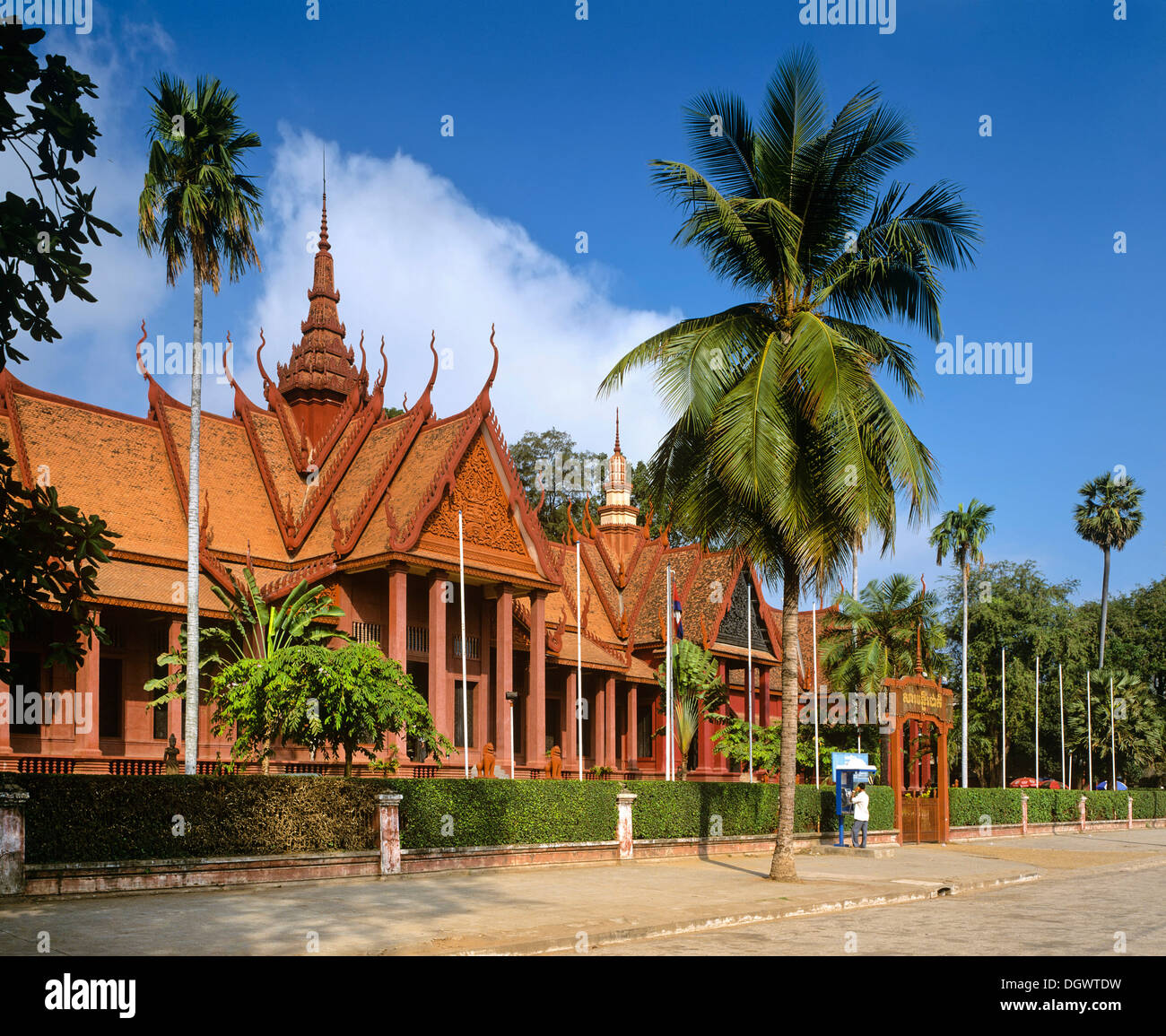 National Museum of Cambodia or Albert Sarraut Museum, Phnom Penh, Phnom Penh Province, Cambodia Stock Photo