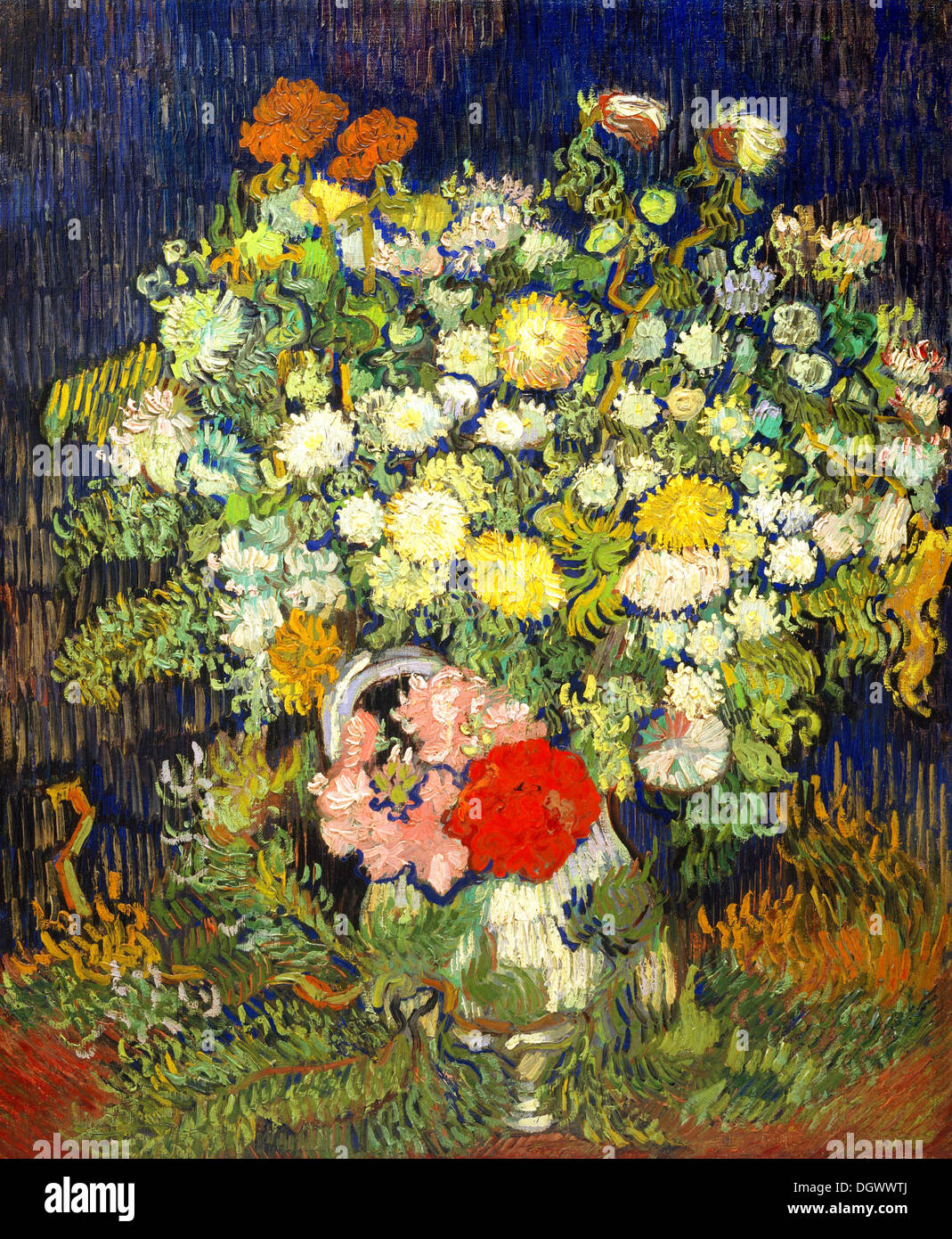Mazzo Di Fiori Van Gogh.Bouquet Of Flowers In A Vase By Vincent Van Gogh 1890 Stock Photo