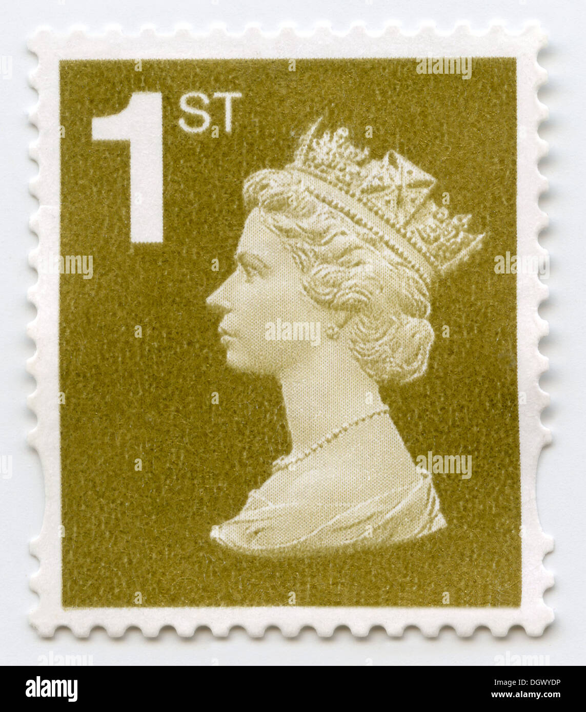 UK postage Machin stamp depicting Queen Elizabeth II Stock Photo