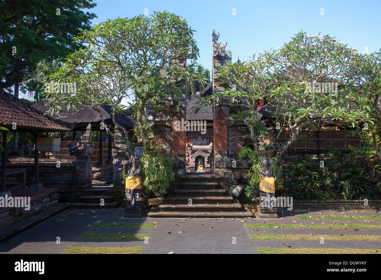 religious structures Ubud Bali Indonesia pavilion spot worship gods temple  area traditional tradition importance art sculpture Stock Photo - Alamy