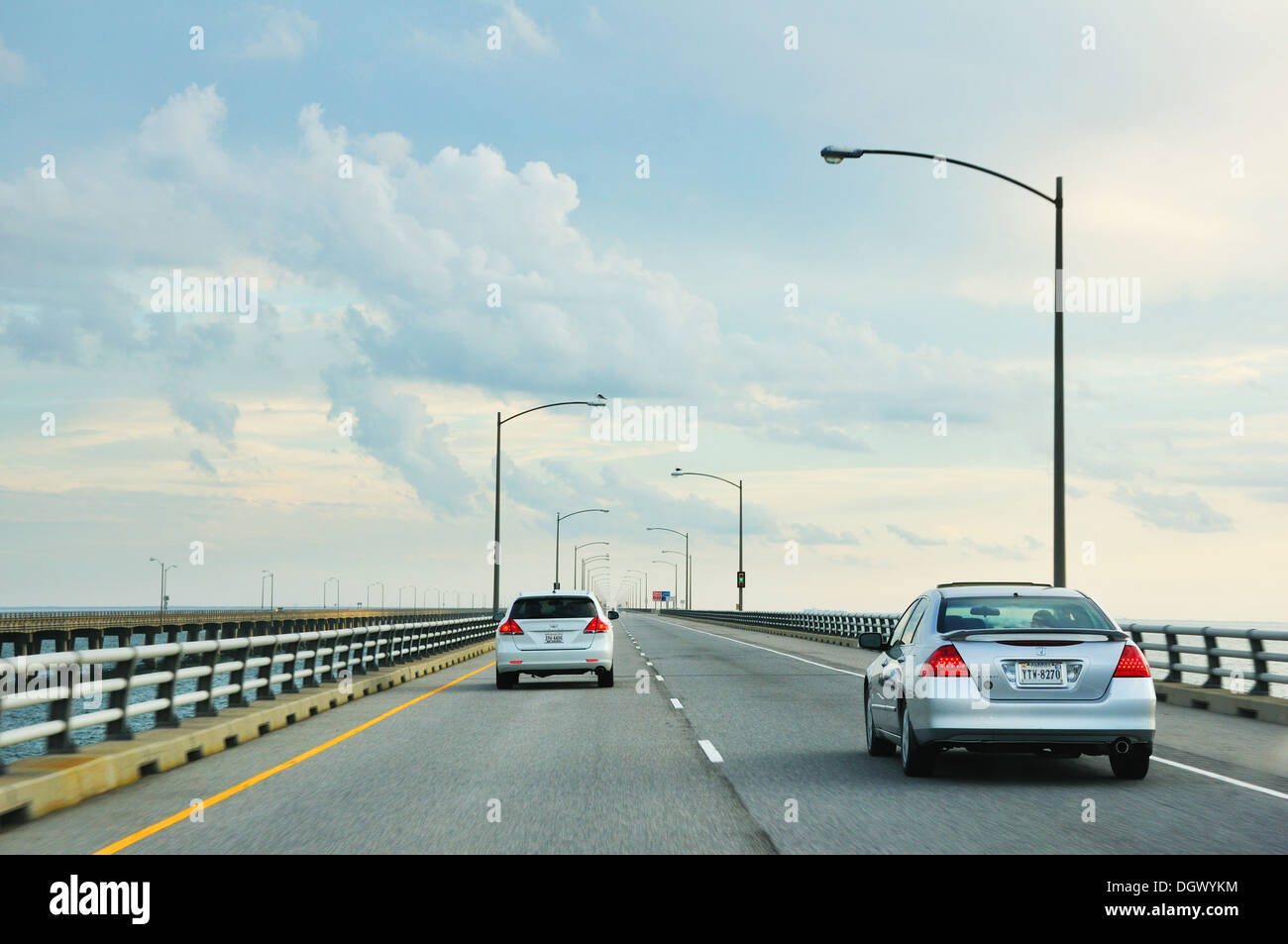 Chesapeake bay bridge toll road highway freeway virginia hires stock