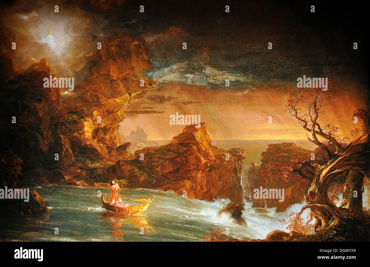 The Voyage of Life: Manhood - by Thomas Cole, 1842 Stock Photo