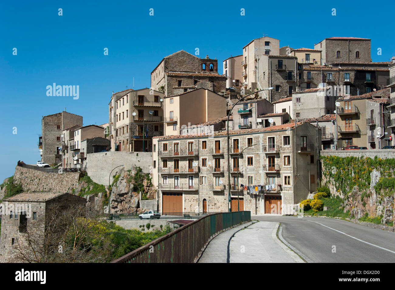 Historic Town Centre Geraci Siculo Sicily Italy Europe Stock Photo Historic Town Centre Geraci Siculo Sicily Italy Europe Stock Photo