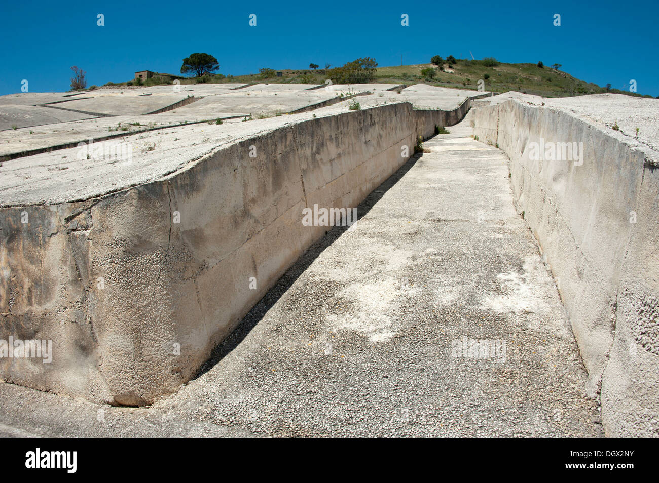 The Crack, Cretto, by artist Alberto Burri, ruins from an earthquake ...