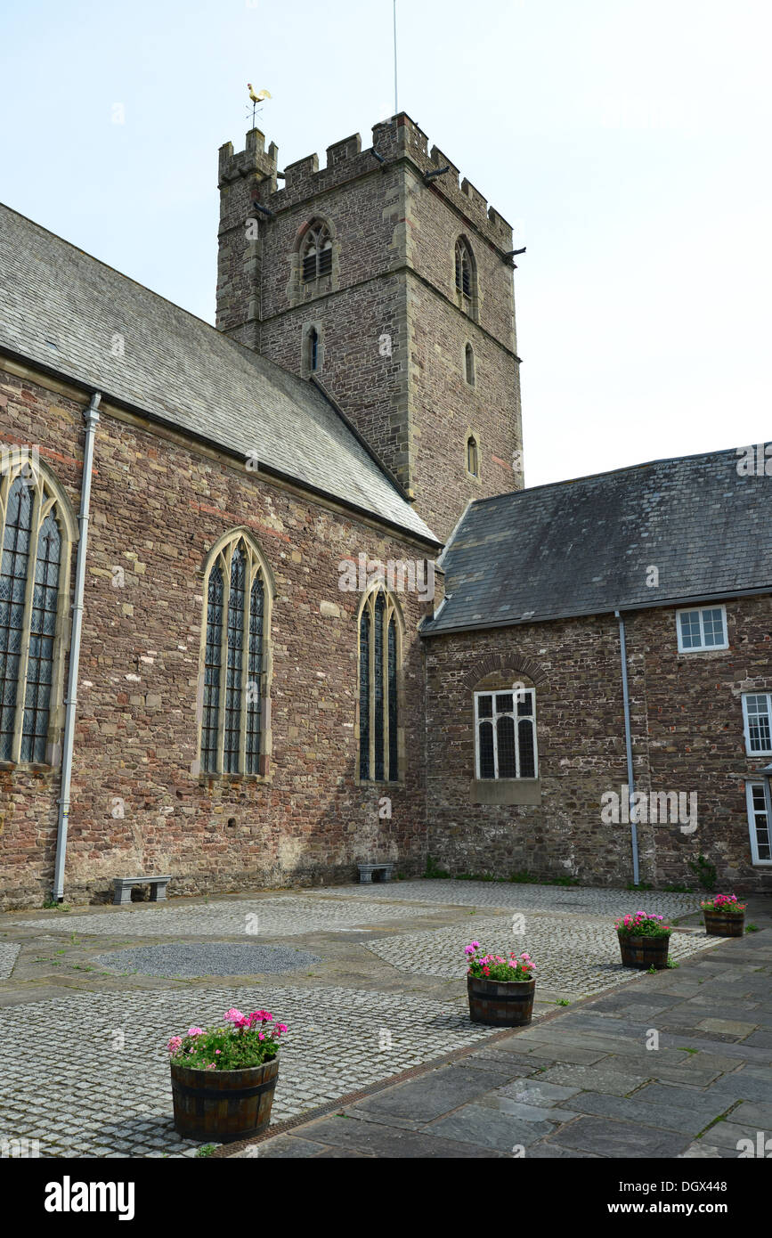 18th century St Mary's Priory Church, Monk Street, Abergavenny