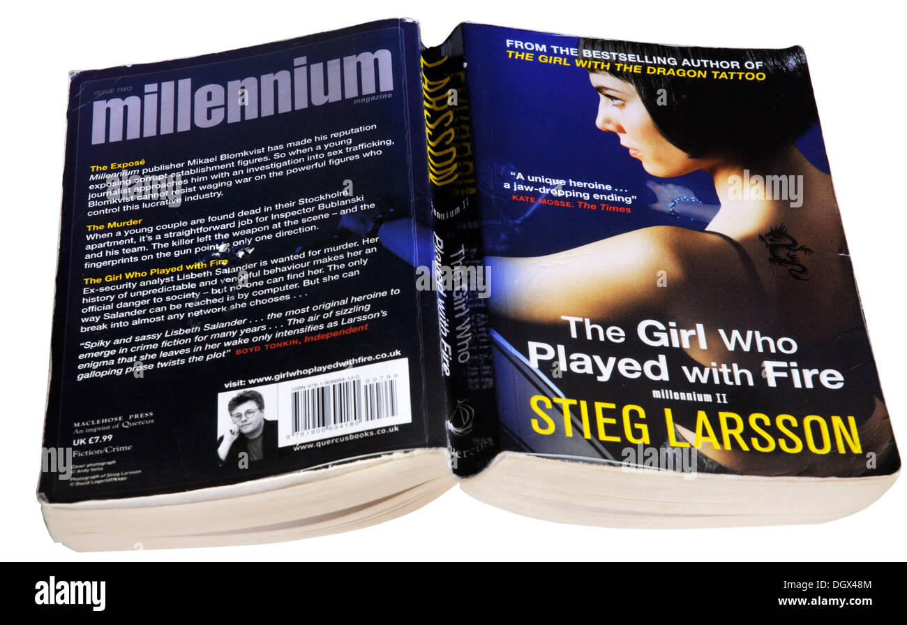 The Girl Who Played With Fire : Millennium II by Stieg Larsson Stock Photo