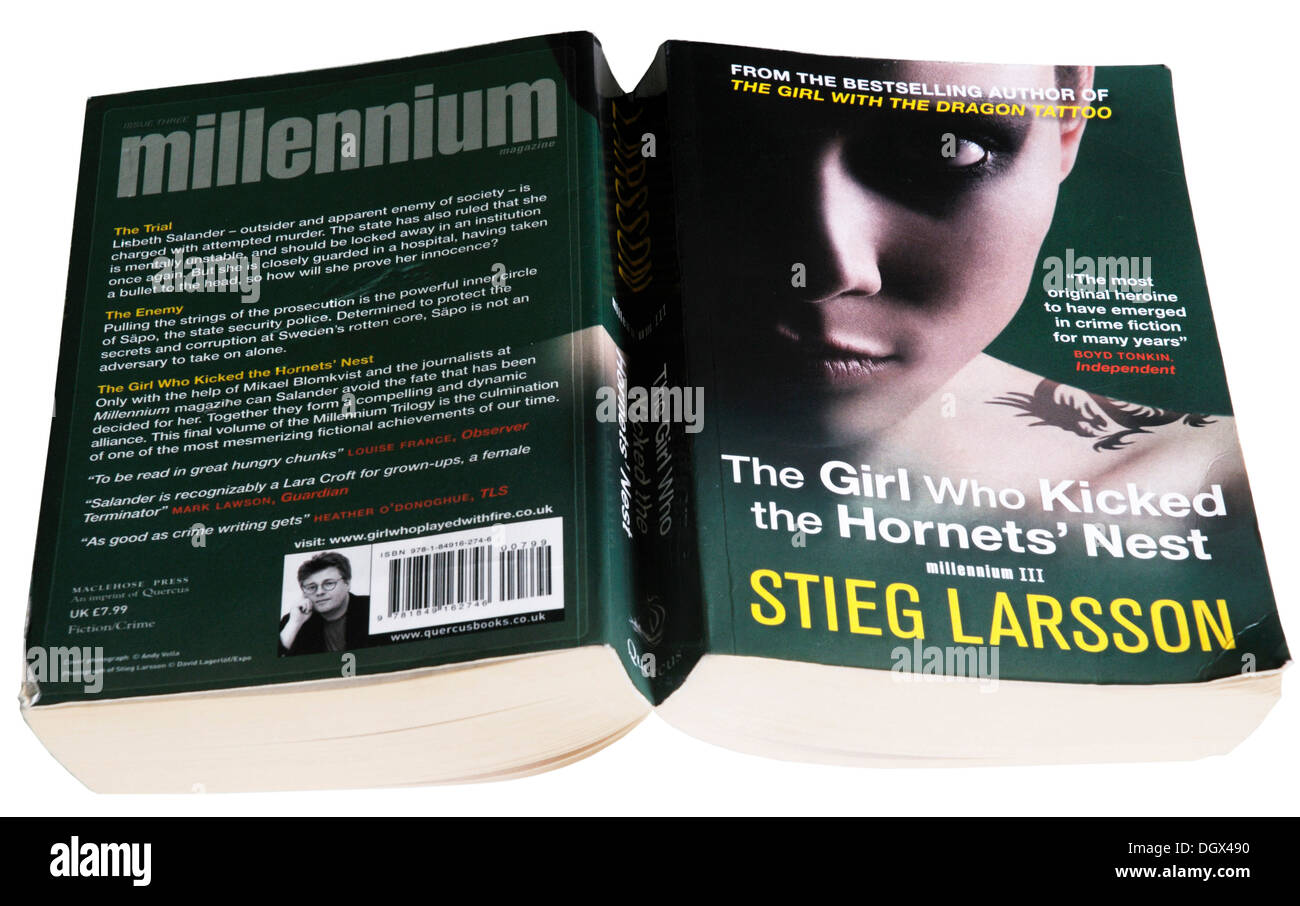 The Girl Who Kicked the Hornet's Nest : Millennium III by Stieg Larsson Stock Photo