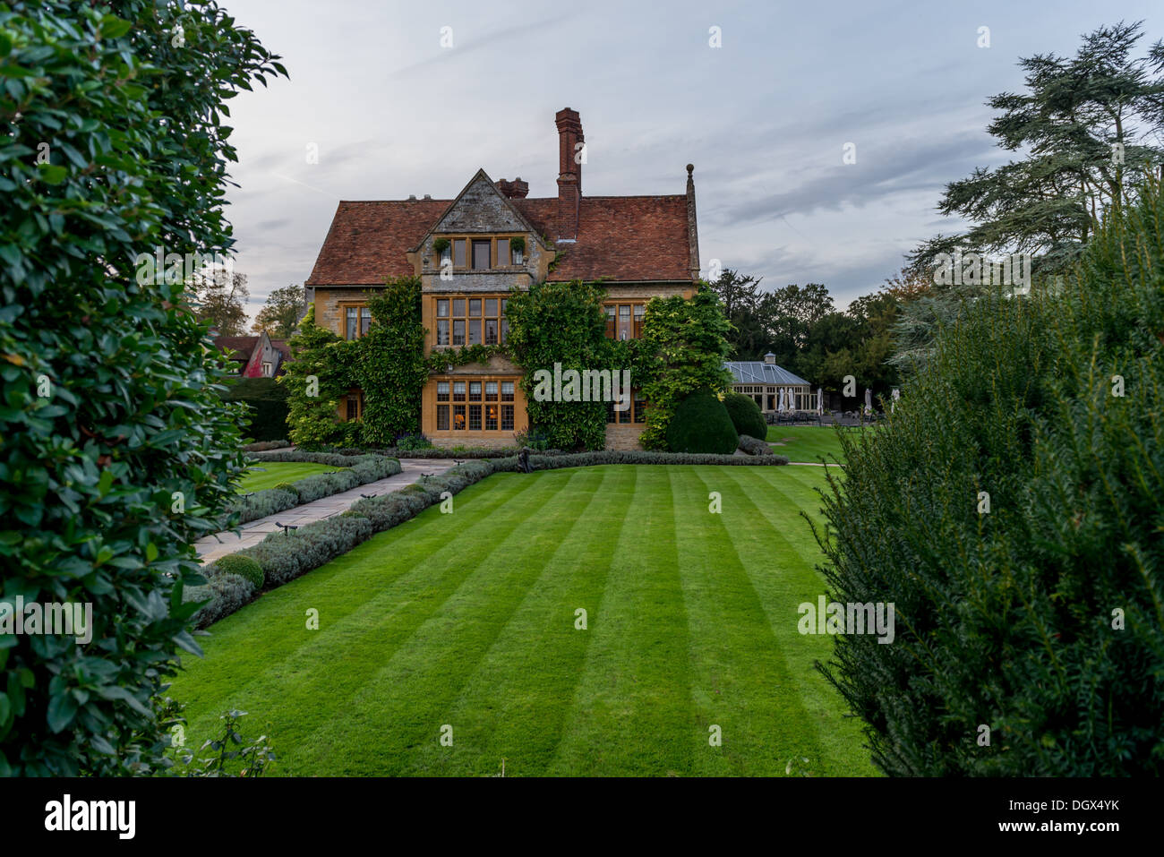 The main manor house of Le Manoir Aux Quat'Saisons, Oxfordshire Stock Photo
