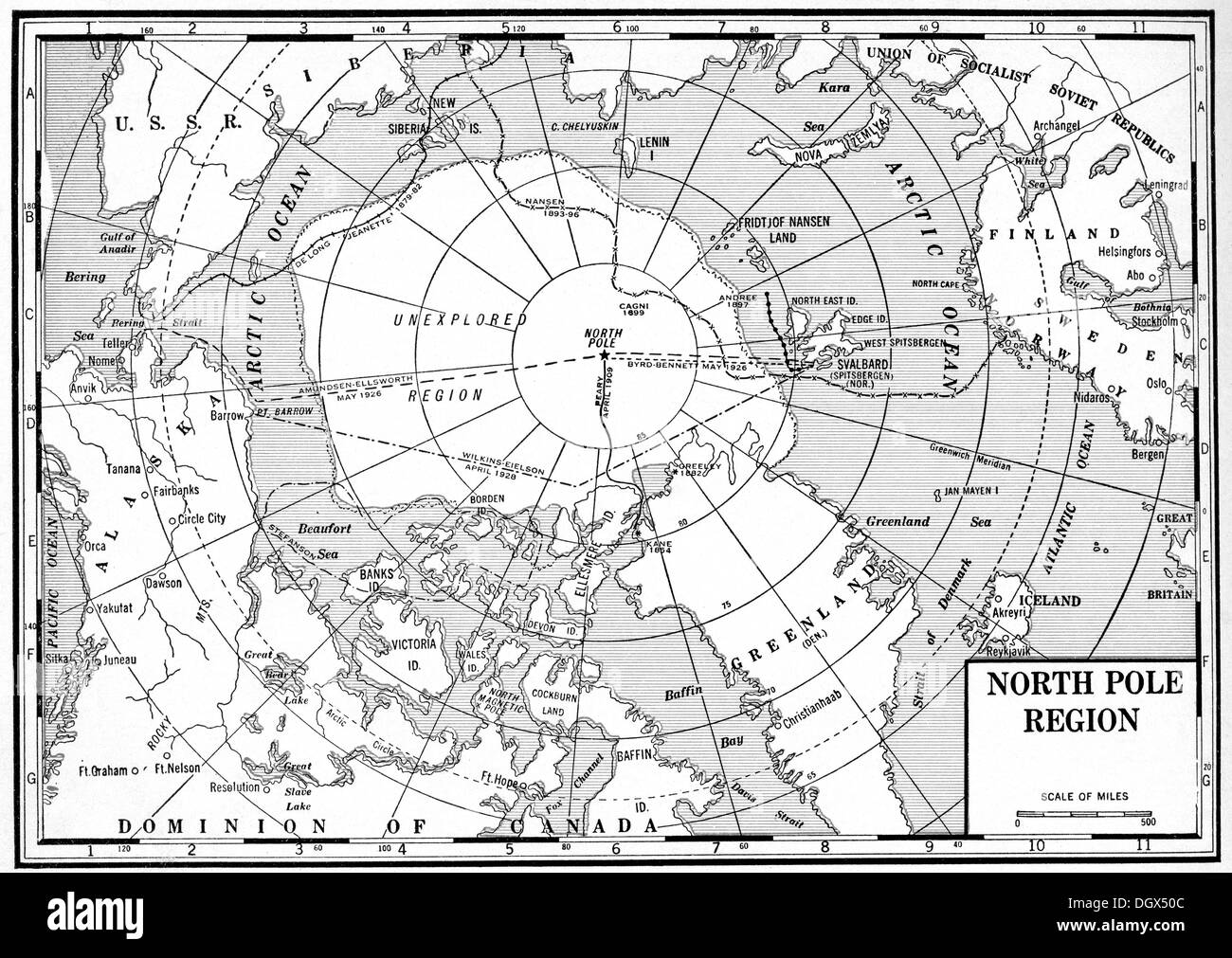 North pole map hires stock photography and images Alamy