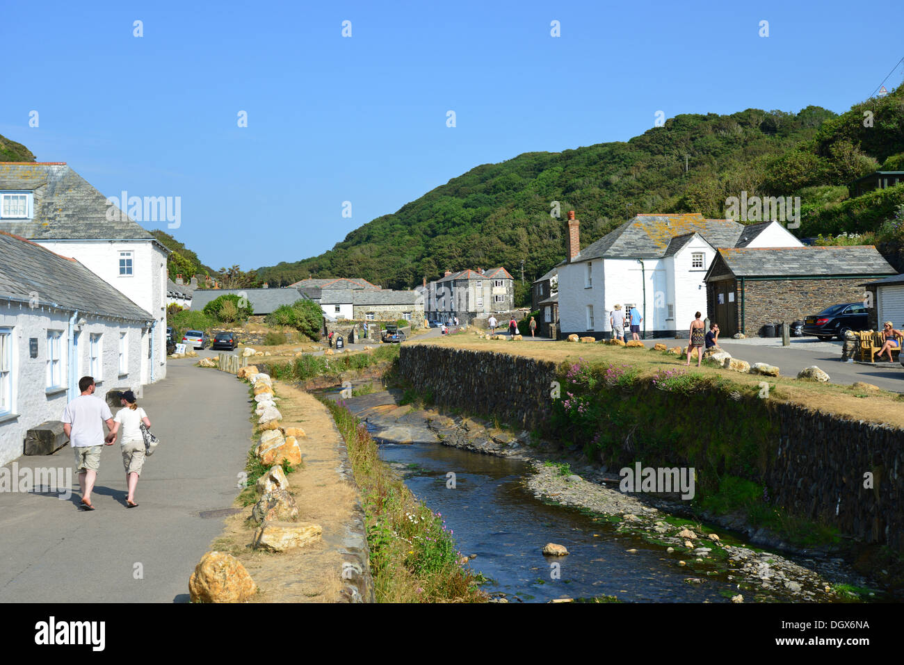 The Harbour, Boscastle, Cornwall, England, United Kingdom Stock Photo