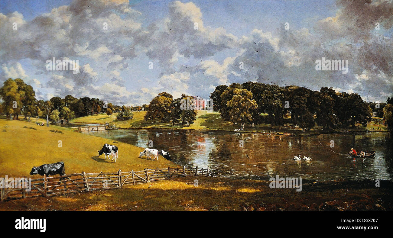 Wivenhoe Park, Essex - by John Constable, 1816 Stock Photo
