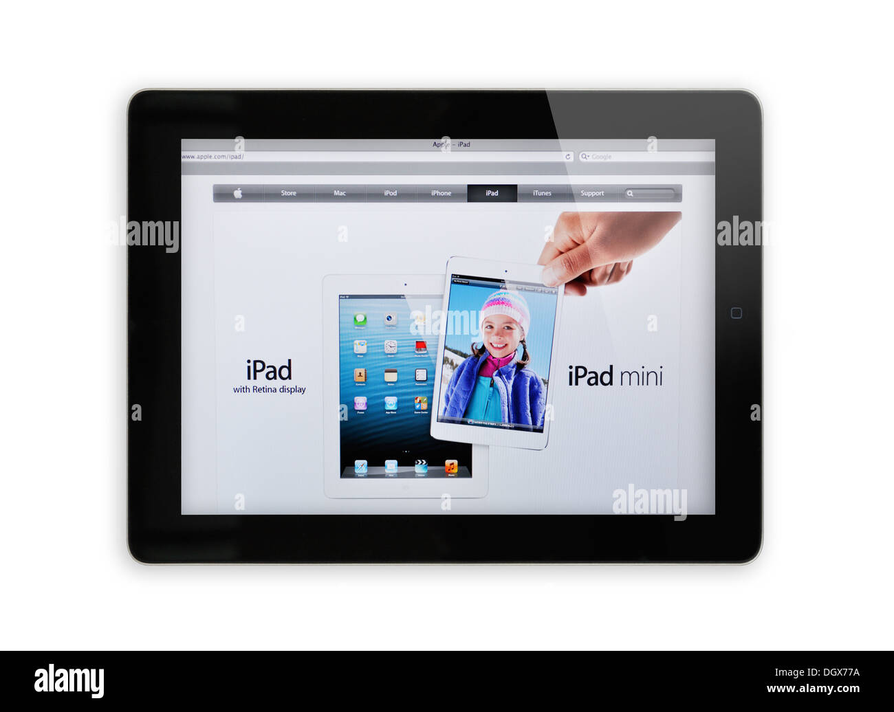 Ios Tablet Screen Mini tablet screen hi-res stock photography and images - Alamy