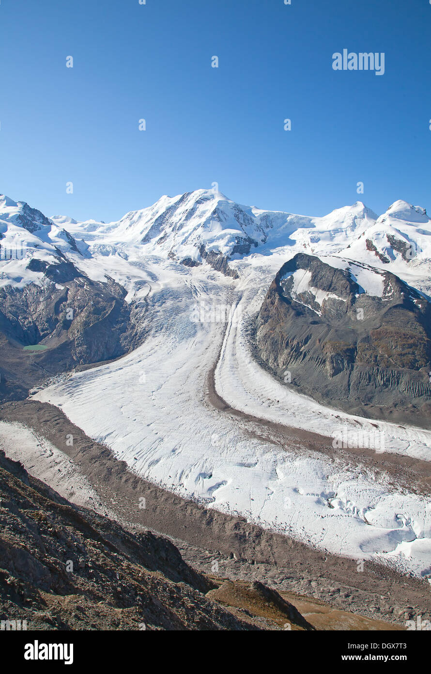 Melting glaciers in the swiss alps Stock Photo - Alamy