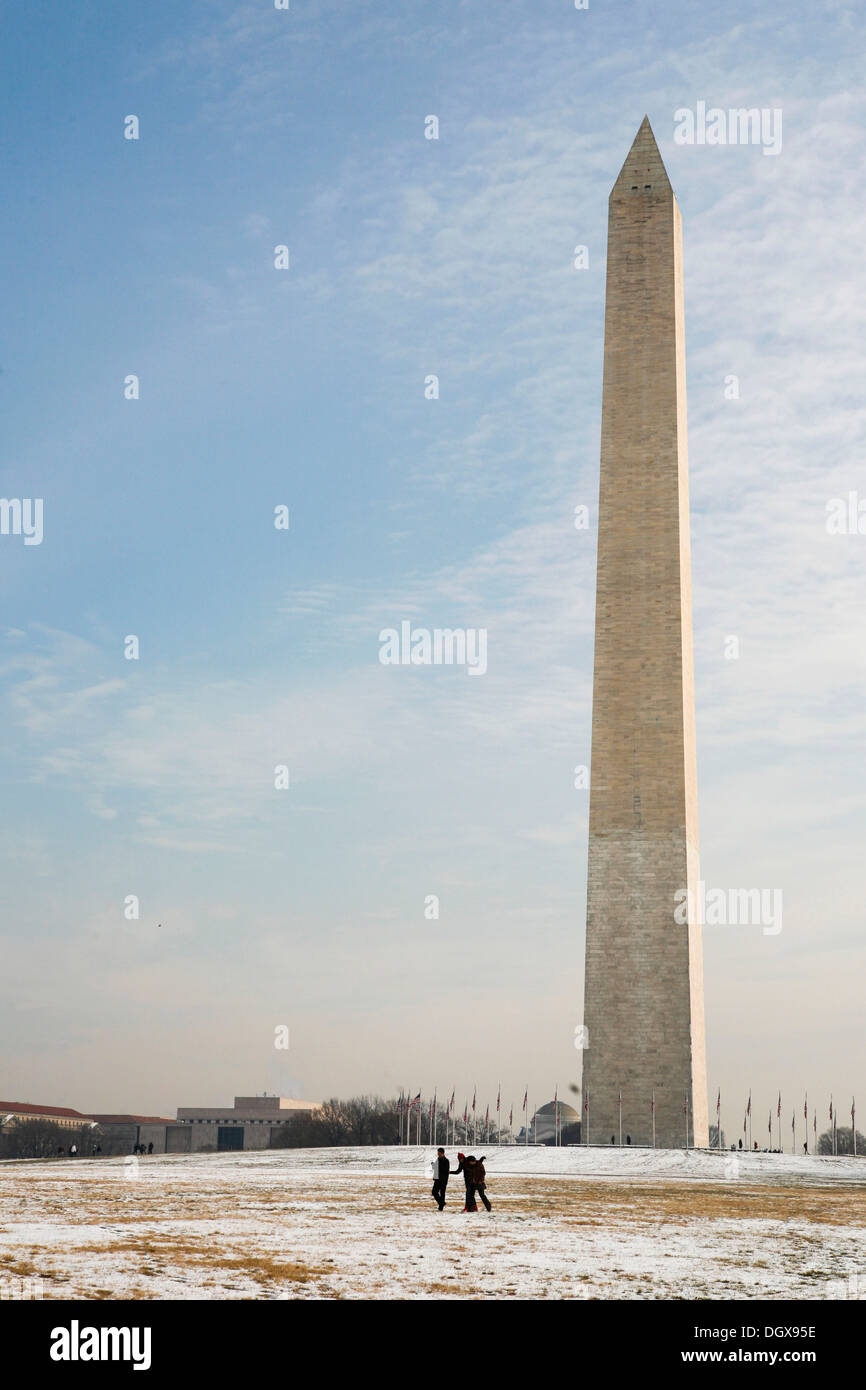 The Washington Monument, an obelisk, Washington DC, USA, America Stock ...
