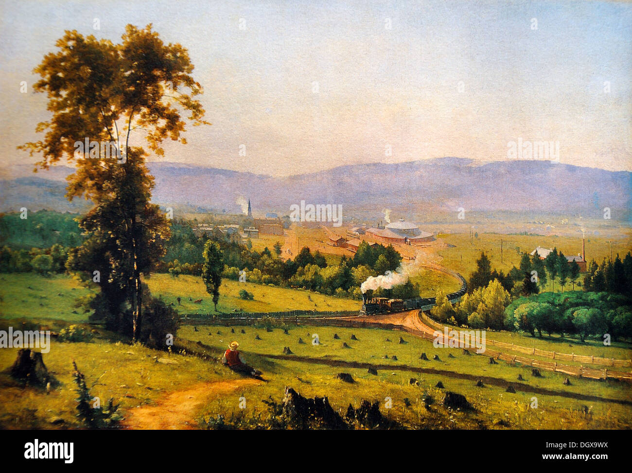 The Lackawanna Valley - by George Inness, 1855 Stock Photo - Alamy