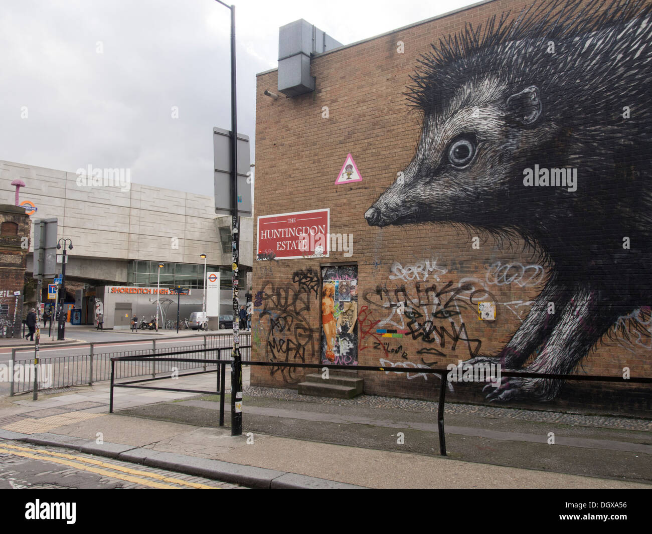 Shoreditch High Street Station in east London Stock Photo