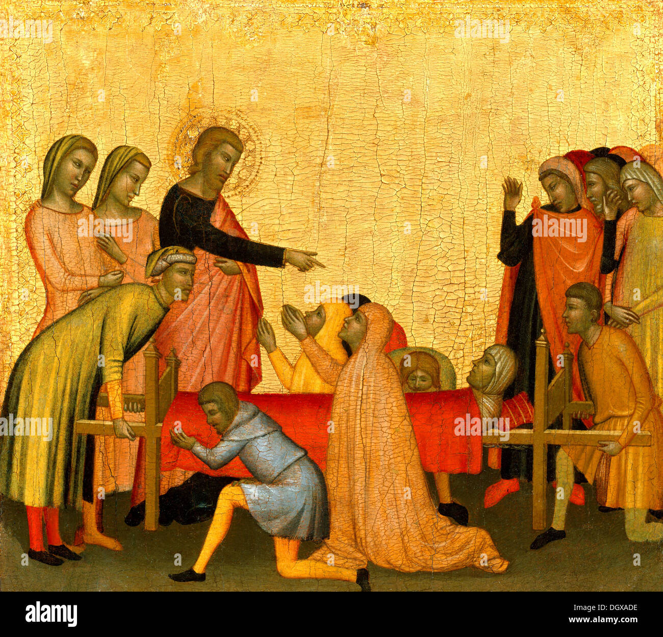 Saint John the Evangelist Raises Satheus to Life  - by Francescuccio Ghissi Stock Photo