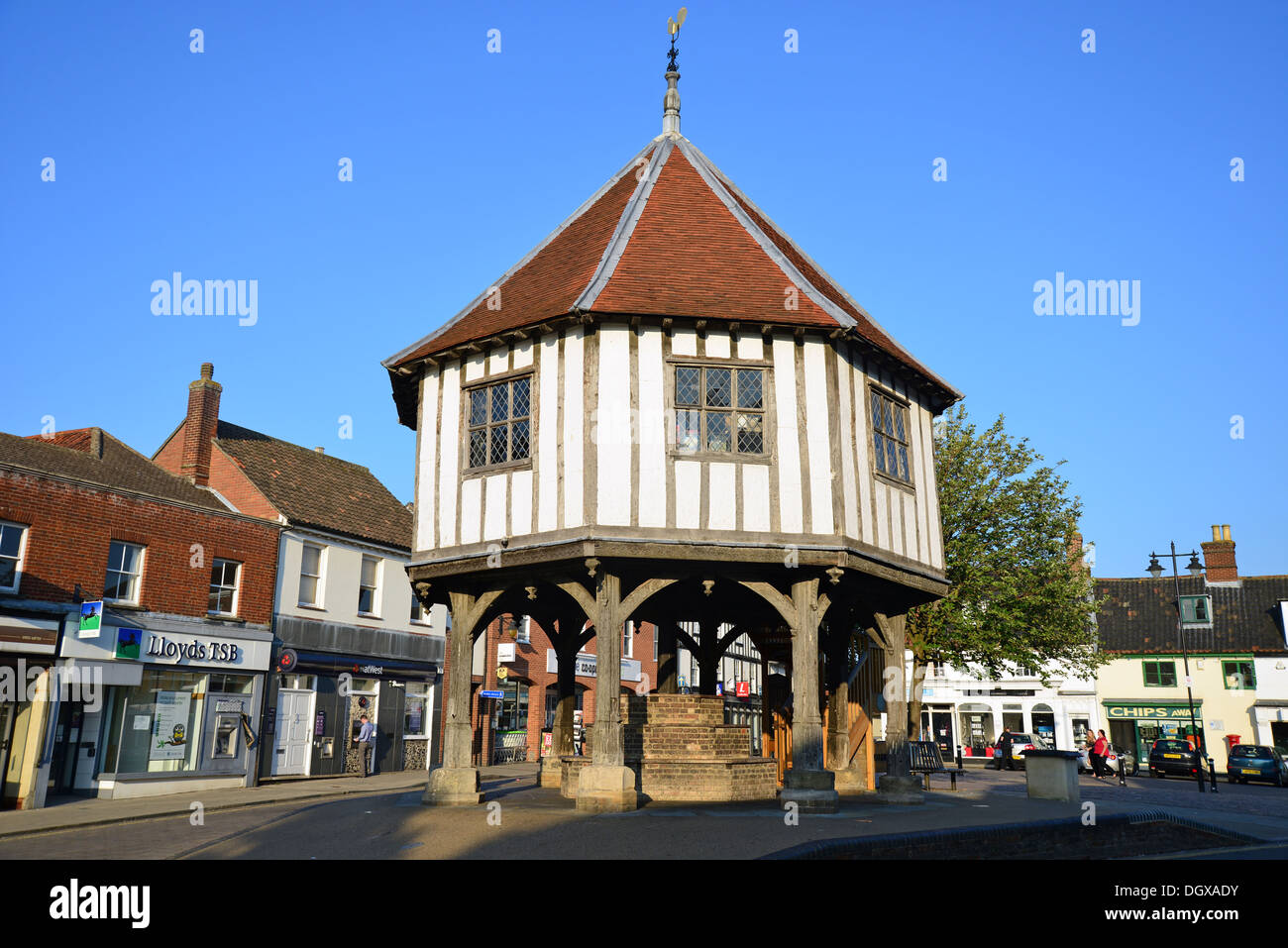 17th century, Market Cross, Market Place, Wymondham, Norfolk Stock