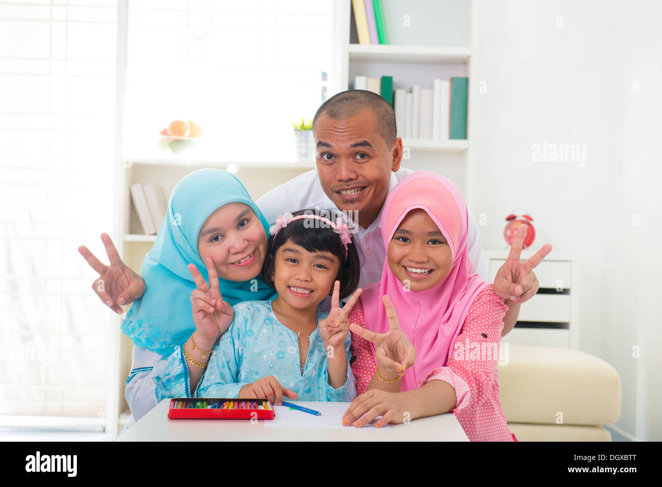 malaysian malay muslim family learning together with lifestyle ...