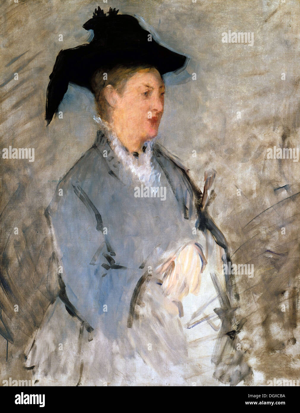 Madame Manet (Suzanne Leenhoff) - by Édouard Manet, 1873 Stock Photo