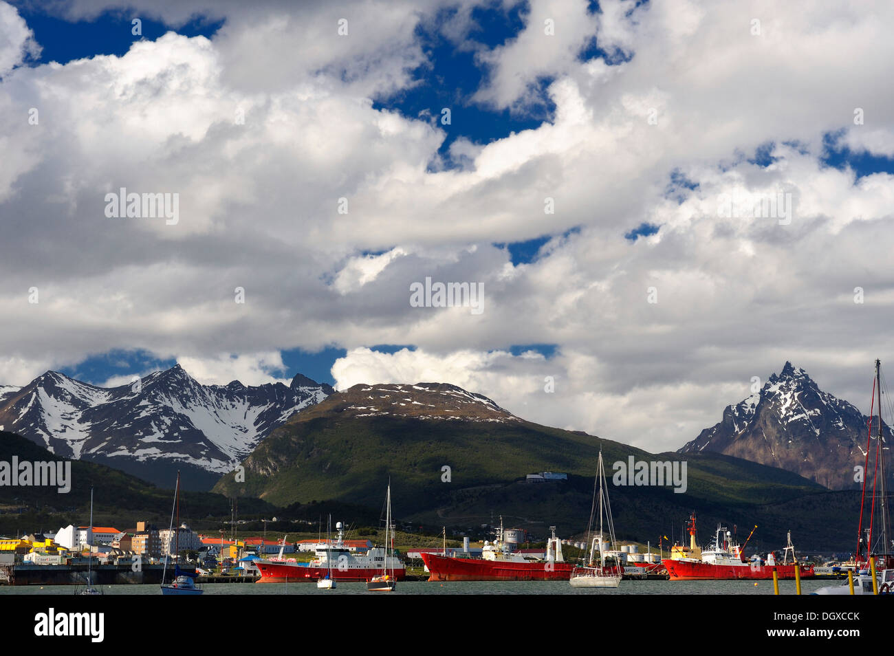 Ushuaia, Beagle Channel, Tierra del Fuego, Patagonia, Argentina, South America Stock Photo