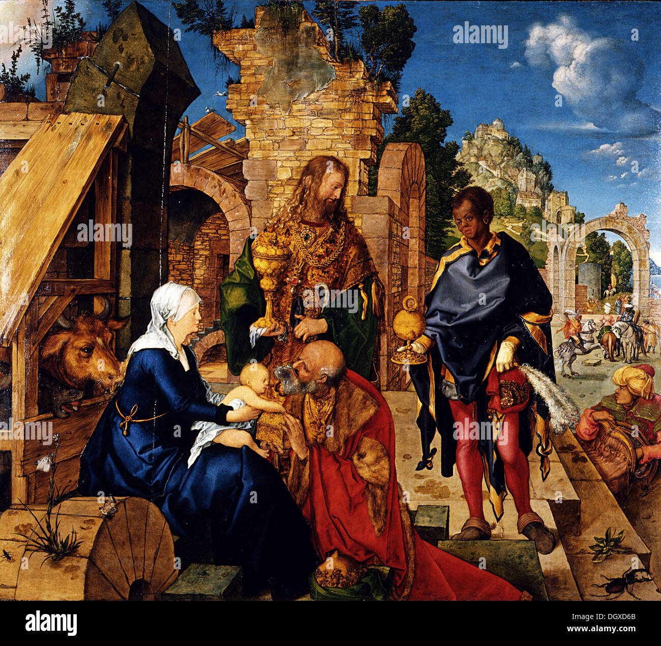 The Adoration of the Magi - by Albrecht Dürer, 1504 Stock Photo - Alamy