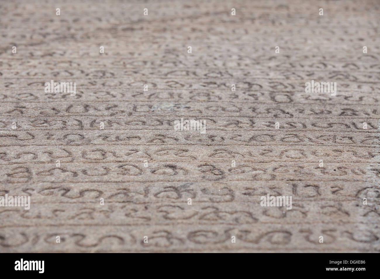 Galpotha Script Ancient tablet Gal Pota in Polonnaruwa, Sri Lanka Stock Photo - Alamy