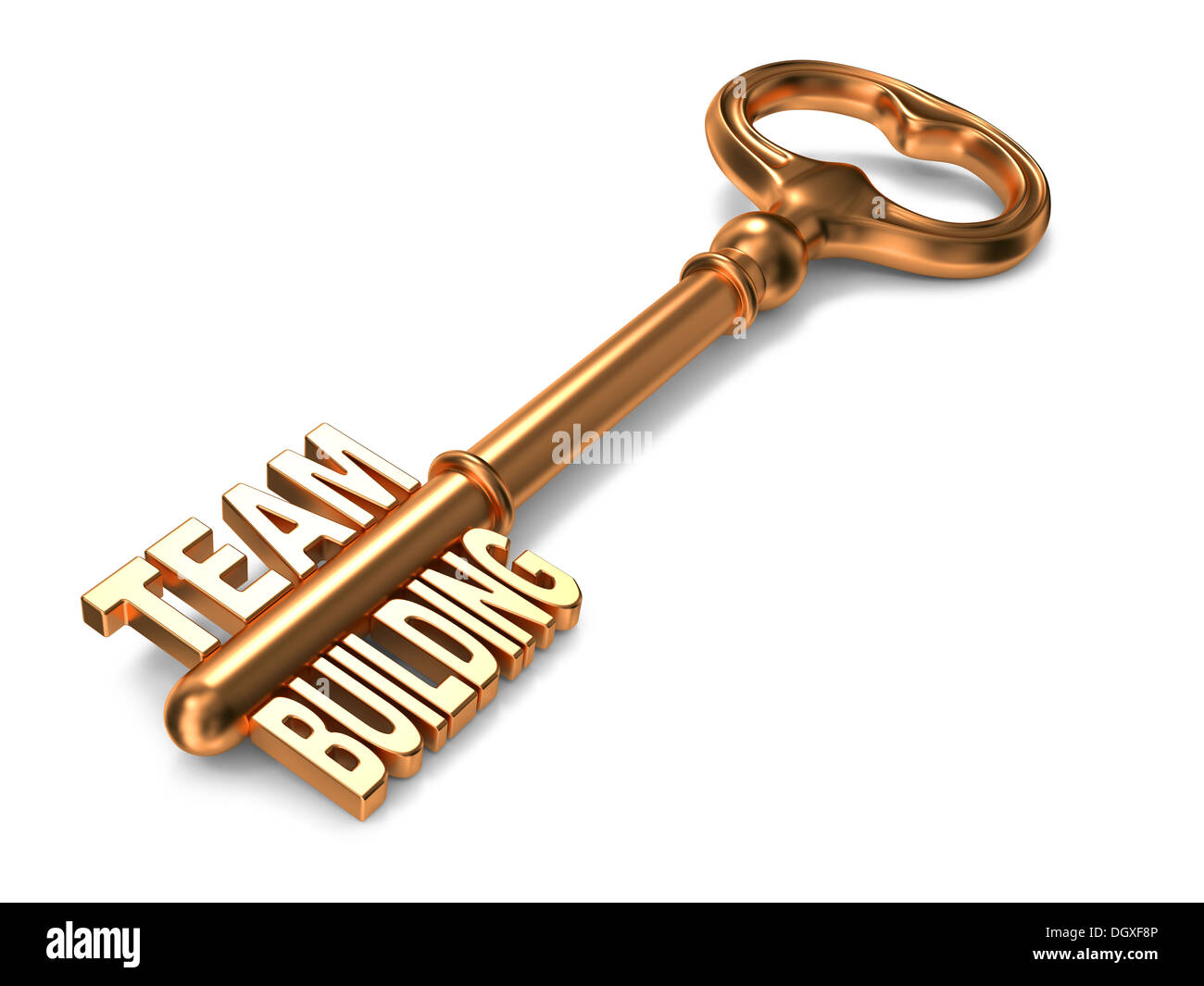 Team Building Golden Key Stock Photo Alamy