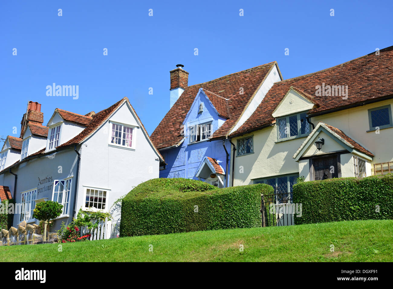 Period cottages in Finchingfield, Essex, England, United Kingdom Stock