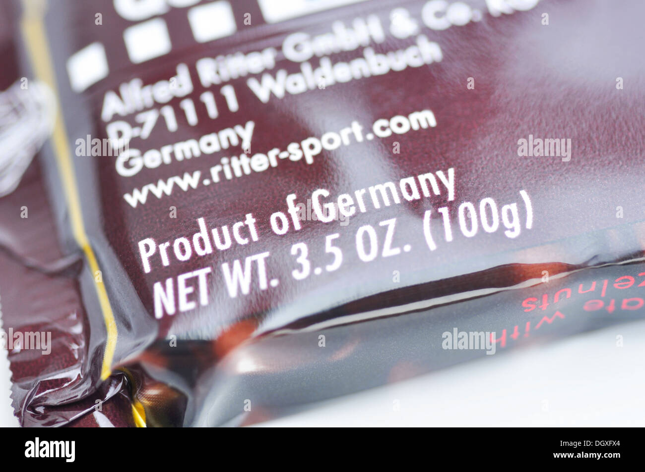 Chocolate made in Germany Stock Photo Alamy
