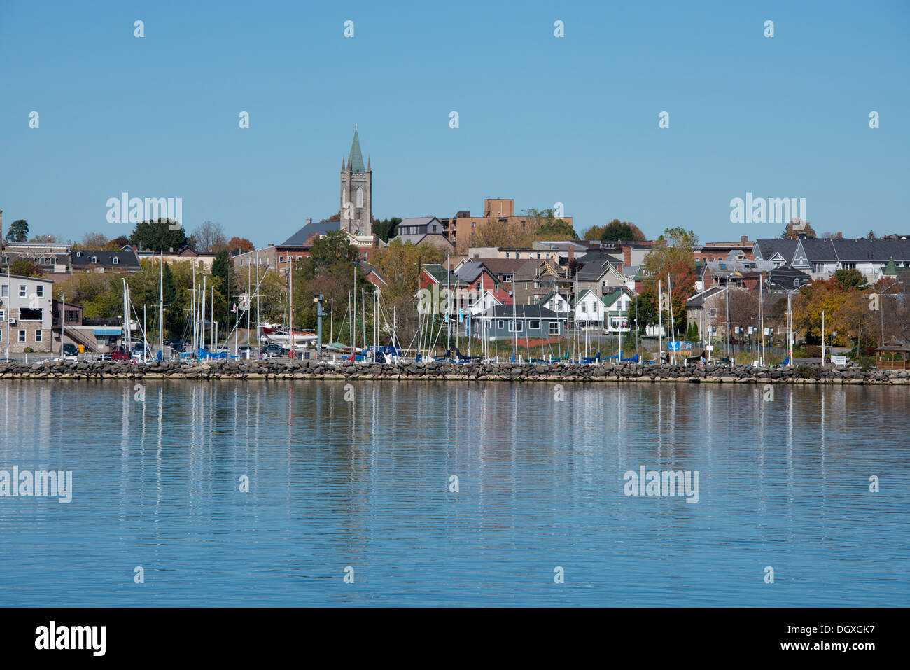 Canada, Ontario, Brockville. Historic town along the Saint Lawrence Seaway. Stock Photo