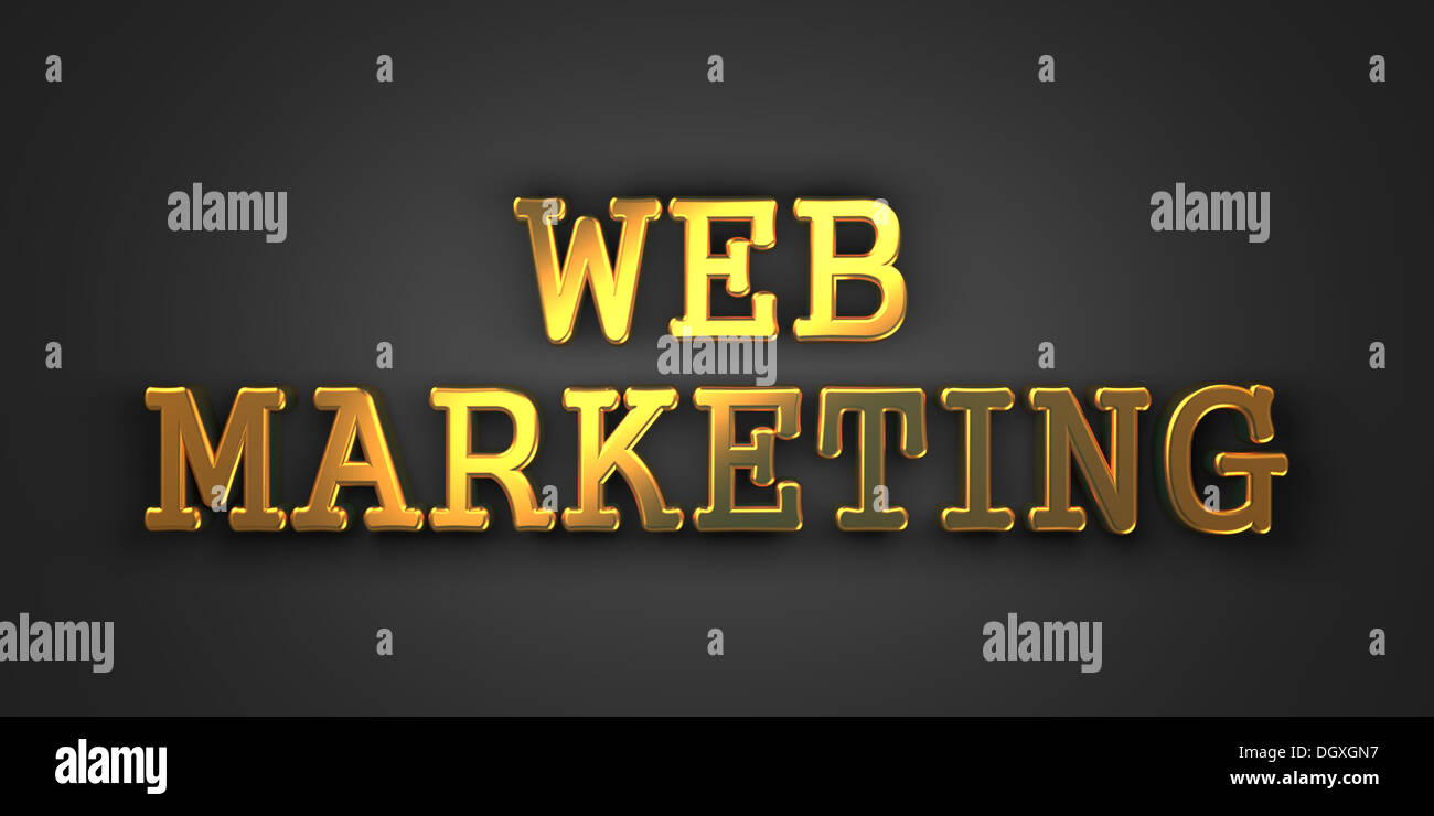Web Marketing. Business Concept. Stock Photo