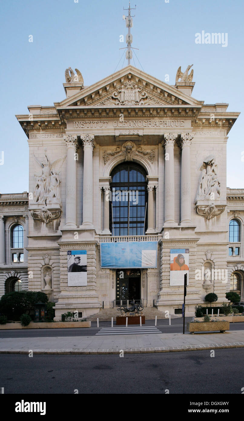 Oceanographic Museum of Monaco, Institute of Oceanography, Monaco-Ville, Monaco, Europe Stock Photo