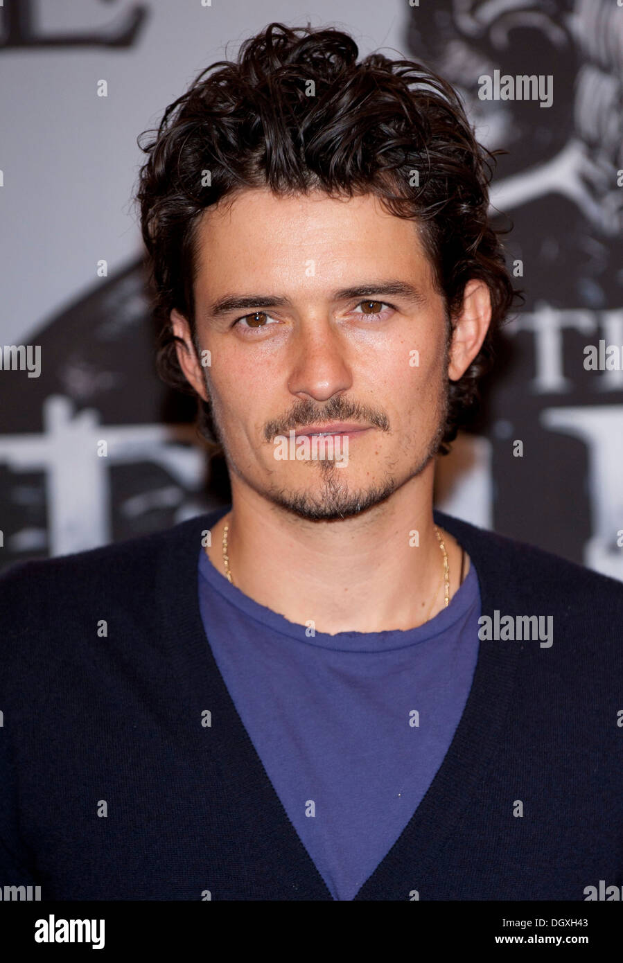 Orlando Bloom at the photocall of the movie 'The Three Musketeers' in Munich, Bavaria Stock Photo