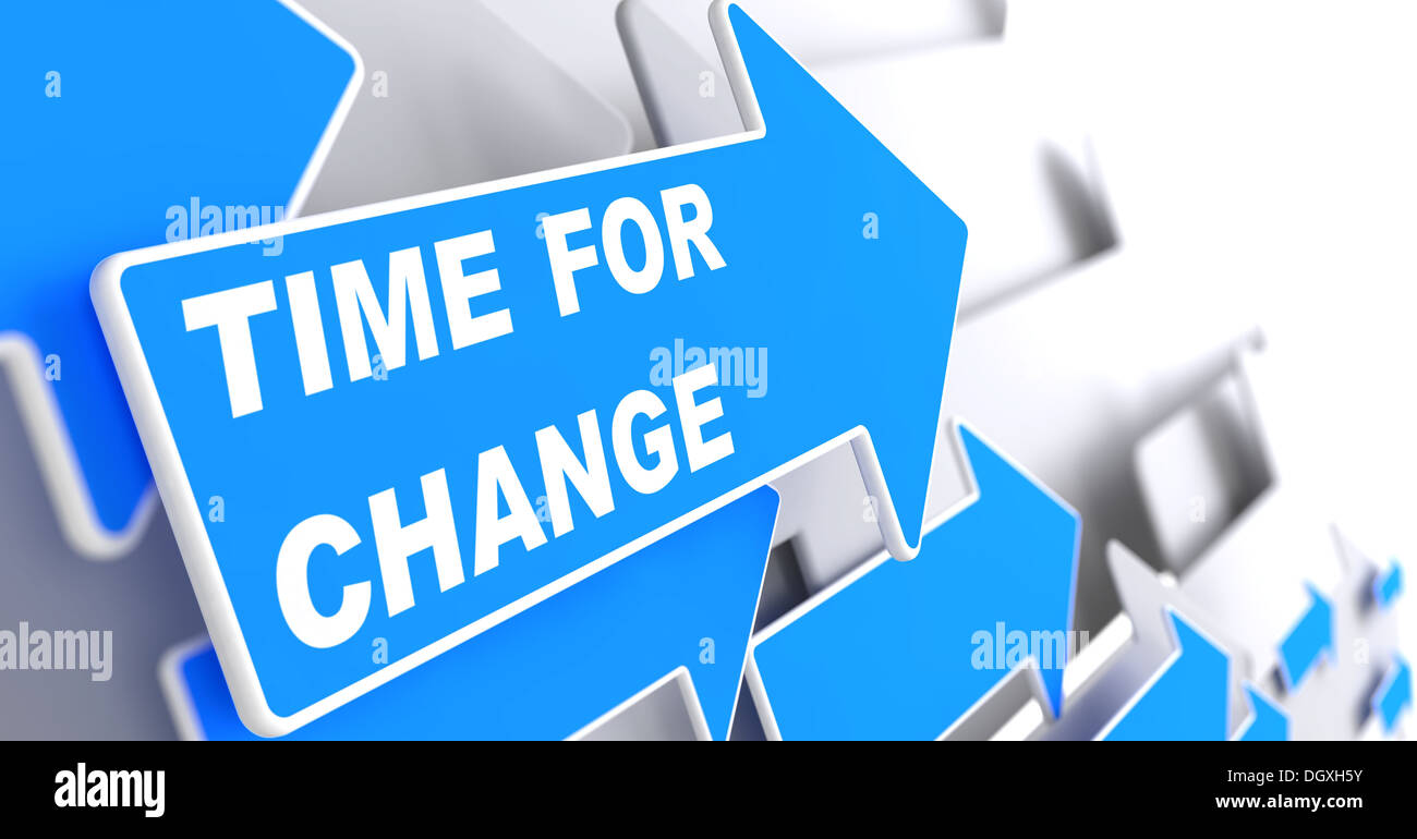 Time For Change. Business Concept. Stock Photo