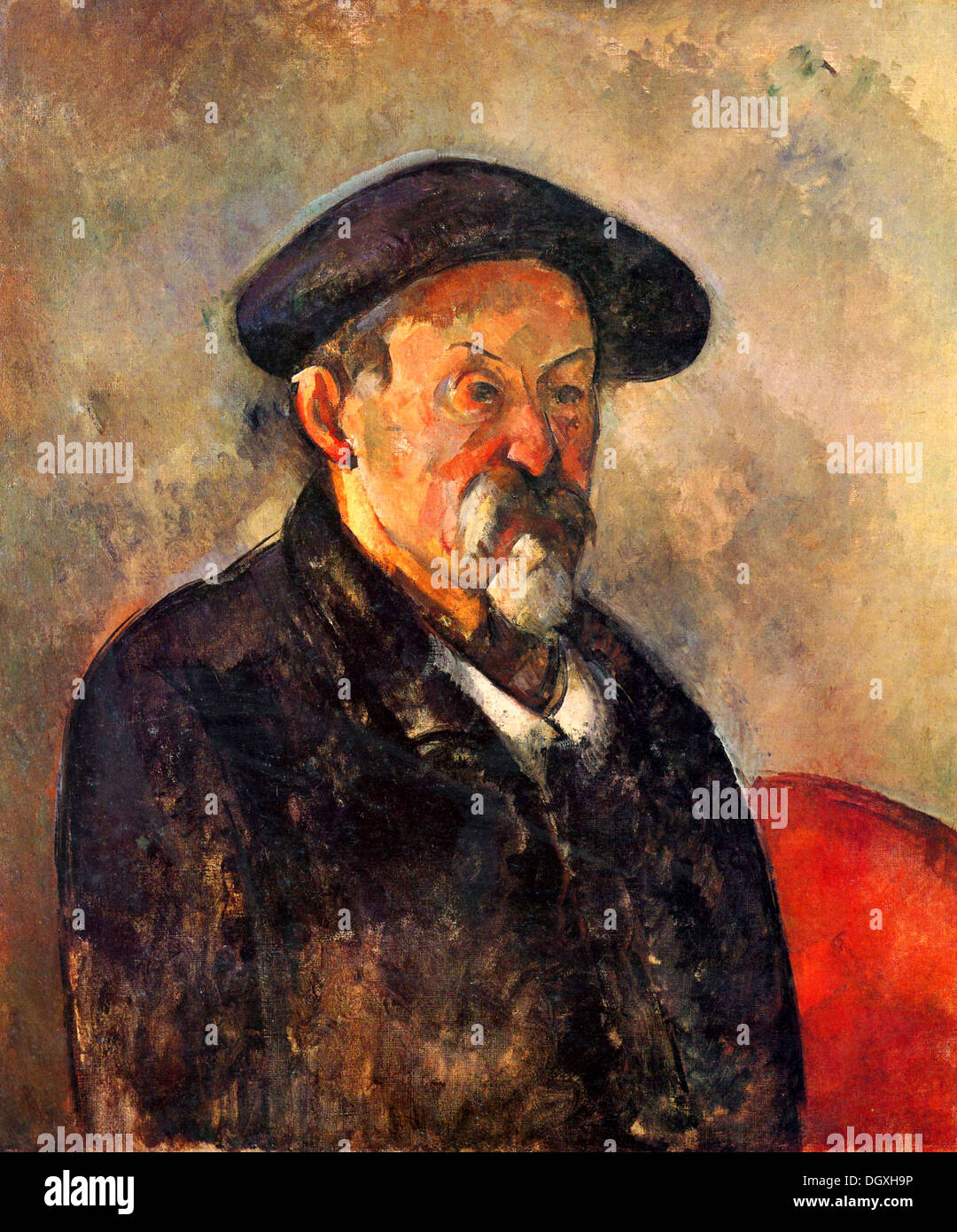 Self-portrait - by Paul Cézanne, 1900 Stock Photo