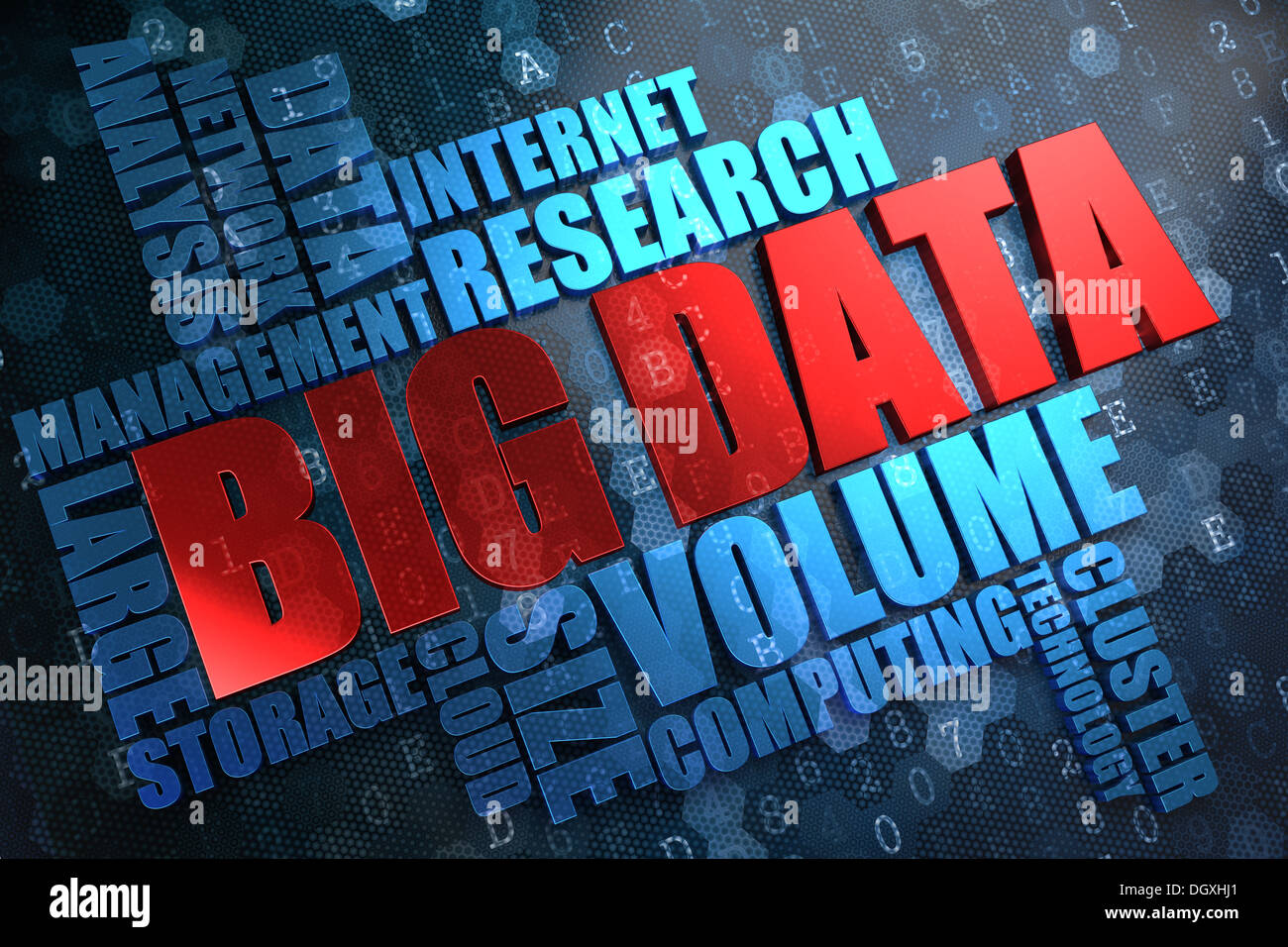Big Data. Wordcloud Concept. Stock Photo