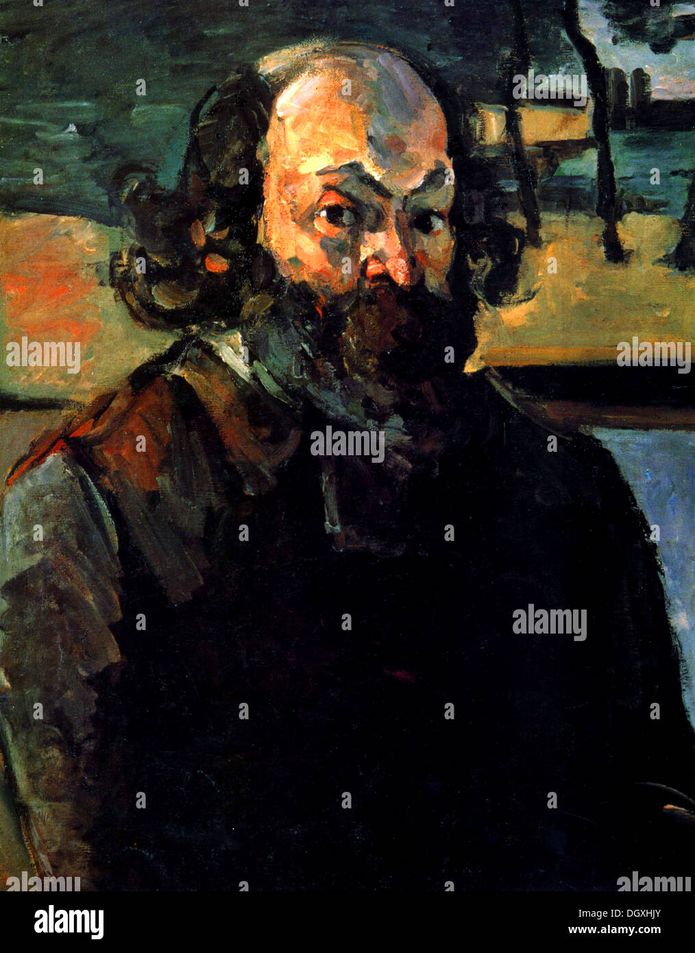 Self-portrait - by Paul Cézanne, 1875 Stock Photo