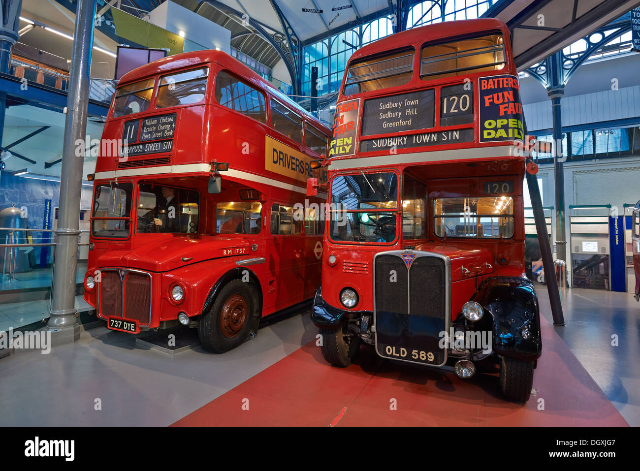 The London Transport Museum, or LT Museum based in Covent Garden, London Stock Photo