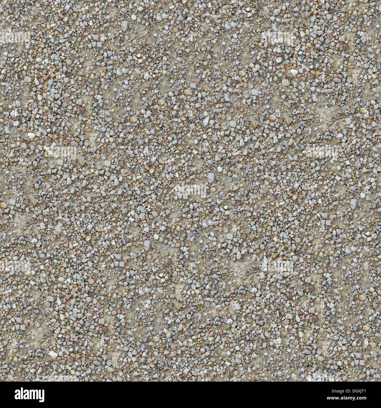 Seamless Texture of Gravel Country Road. Stock Photo