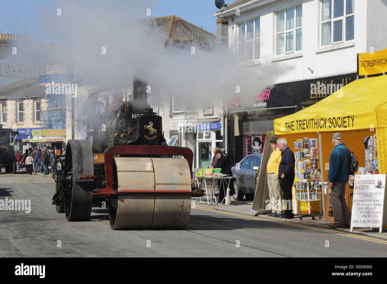 Trevithick Day; Camborne; Cornwall; Steam Engines Stock Photo