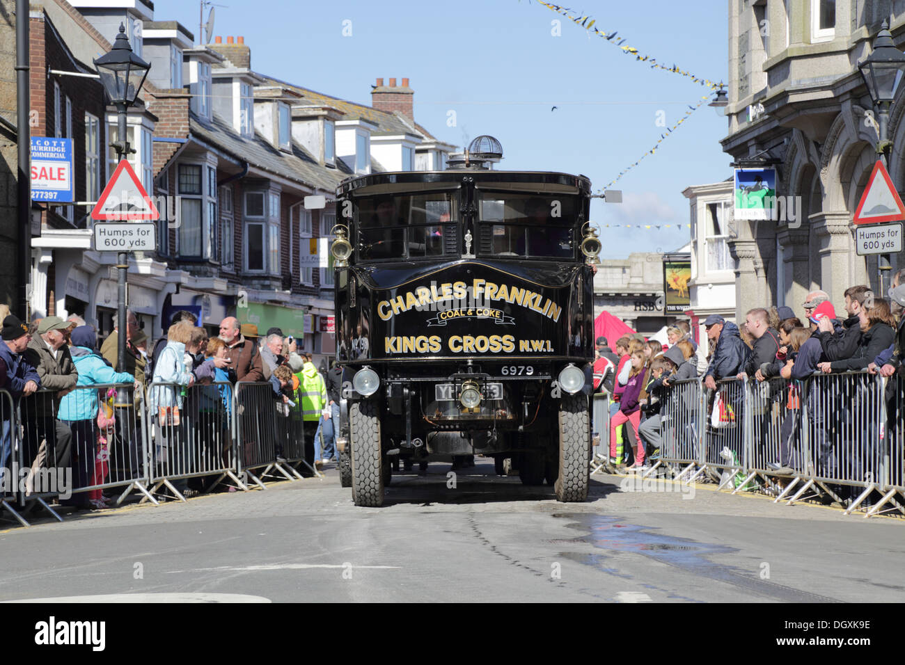 Trevithick Day; Camborne; Cornwall; Steam Lorry Stock Photo